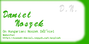 daniel noszek business card